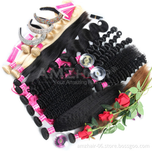 10A Quality Afro Kinky Curly Hair Double Weft Bundles 30 Inch Mongolian Virgin Human Cuticle Aligned Hair Extension Bouncy Curls